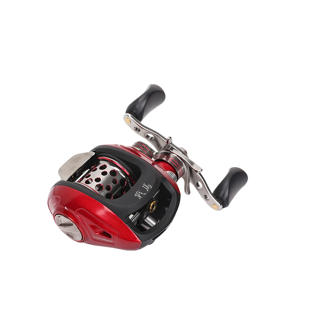 

Haibo Newest Bait Casting Fishing Reel 6.5:1 8B+RB BB Max Drag 5kg Aluminum Alloy Body Magnetic Force Shallow Spool Casting Reel