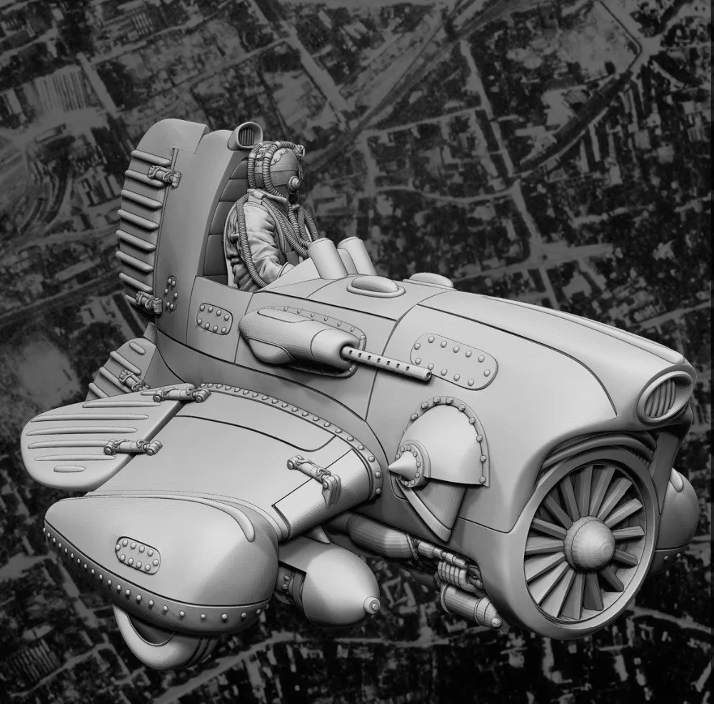 1/35 fantaisie homme moderne avec pilote jouet historique résine modèle Miniature Kit non assemblé non peint