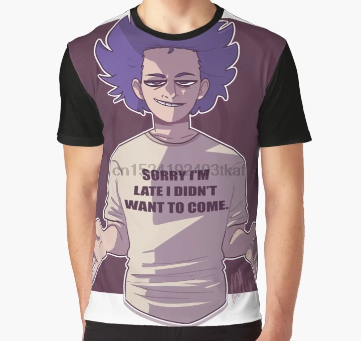 

All Over Print 3D Tshirt Men Funny T Shirt Shinsou Hitoshi - BNHA Sticker