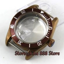 CORGEUT 41 мм сапфировое стекло 20ATM кофе часы с pvd-покрытием чехол подходит 2824 2836 MIYOTA C104