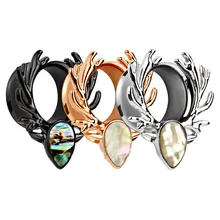 DoreenBeads панковские тоннели Для Пирсинга Ушей расширитель штекер и калибр Ушные Шпильки для унисекс аксессуары для рождественской вечеринки 6-16 мм, 1 шт