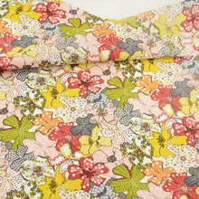 Хлопковая ткань в стиле пэчворк, милые цветы, дизайнерские ткани для кукол, домашний текстиль, декоративная ткань для одежды Telas Art Work