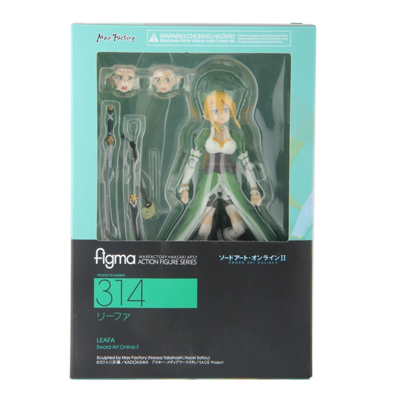 Figma 314 Sword Art Online LEAFA Kirigaya Suguha фигурка куклы игрушки " 15 см