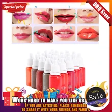 Красочные 6 шт./упак. бровей и подводка для глаз и губ постоянный пигмент для перманентного макияжа бренд Микро Пигмент длительные 15 мл косметические товары