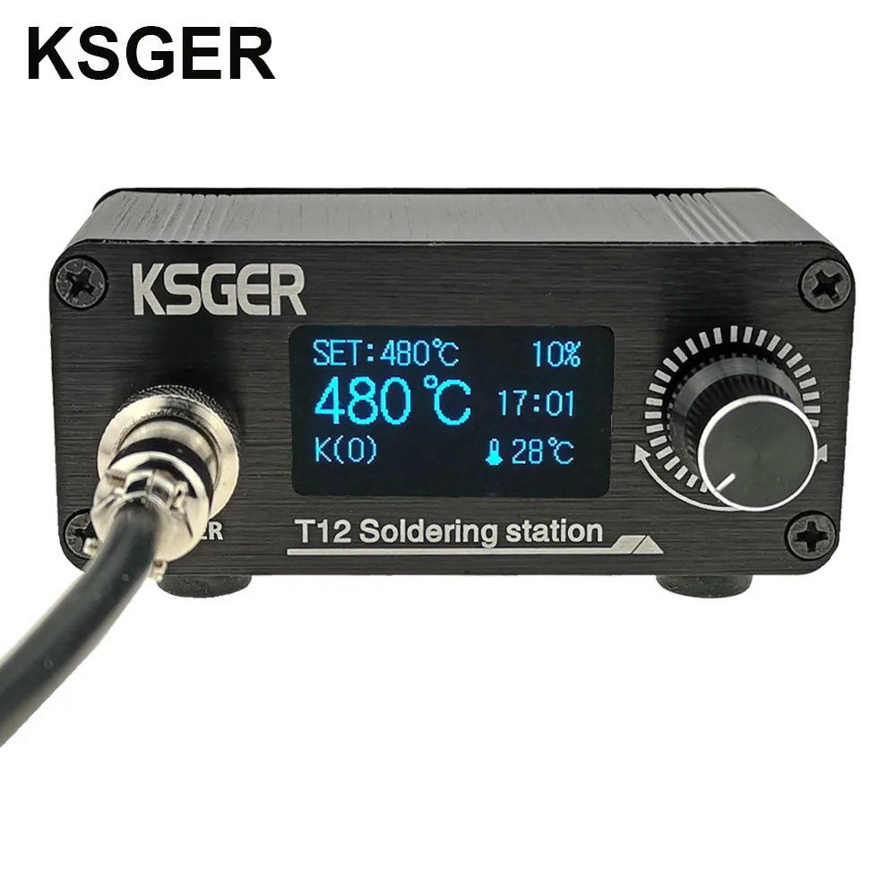 KSGER Mini T12 паяльная станция STM32 V2.1S OLED DIY Быстрый нагрев сварочные инструменты FX9501 ручка из алюминиевого сплава T12 железные наконечники|Электрические паяльники| | АлиЭкспресс