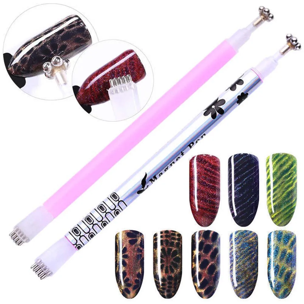 20pcs/lot Dual ended Cat Eye Stick Flower Shape For UV