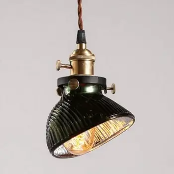 

America Country Vintage Pendant Light With Glass Lampshade In Loft Industrial Pendant Lights XUYIMING