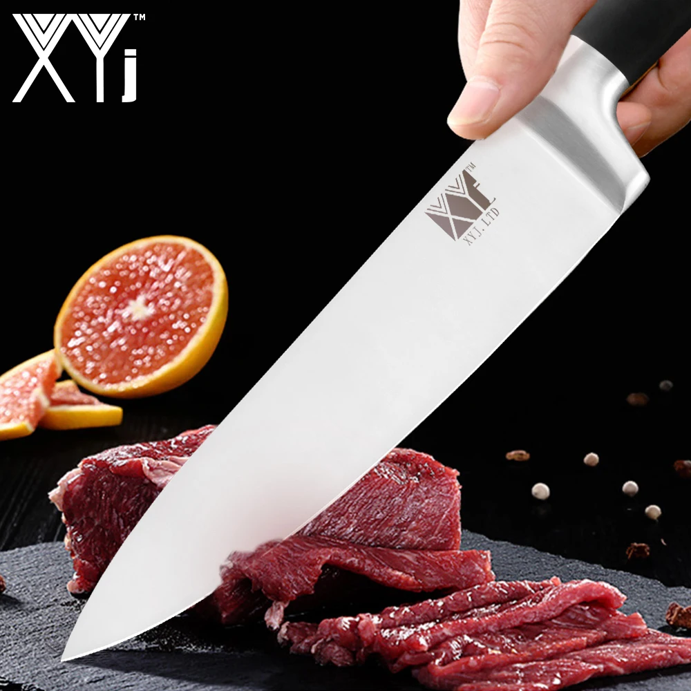 XYj кухонные ножи для очистки овощей утилита Santoku шеф-повара для нарезки хлеба ножи из нержавеющей стали Новое поступление кухонные инструменты аксессуары