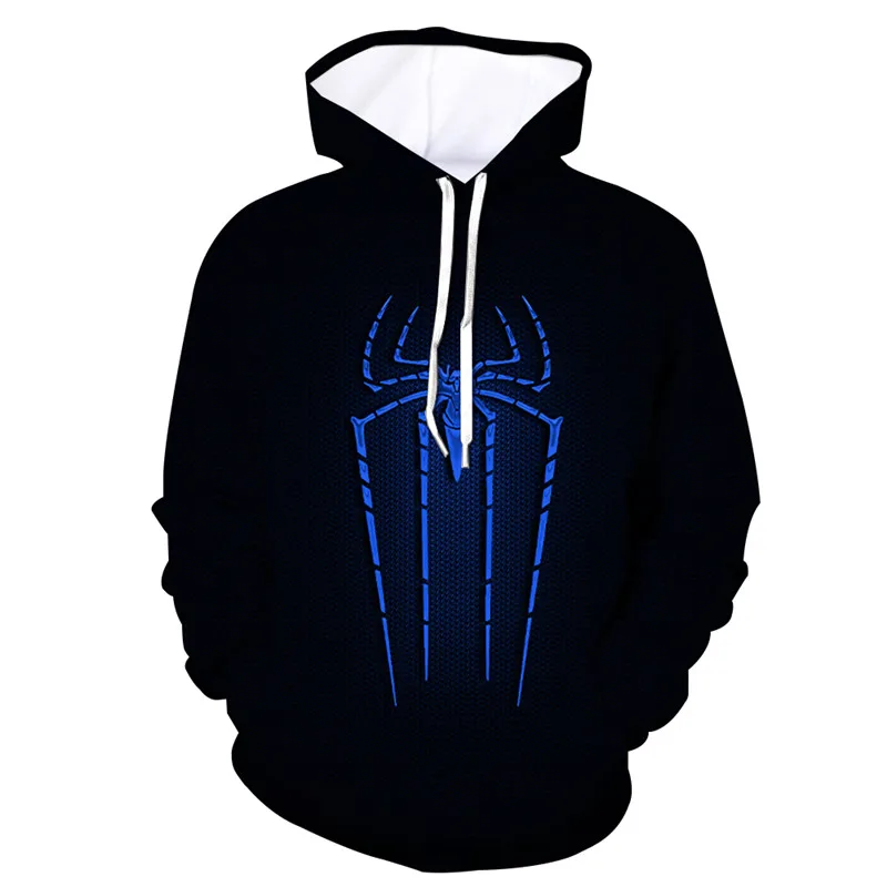 

2019 Fashion Superhero The Avengers 3 Spiderman Hoodies Iron Spider man Streetwear printing Pullover Sweatshirt Autumn Clothing