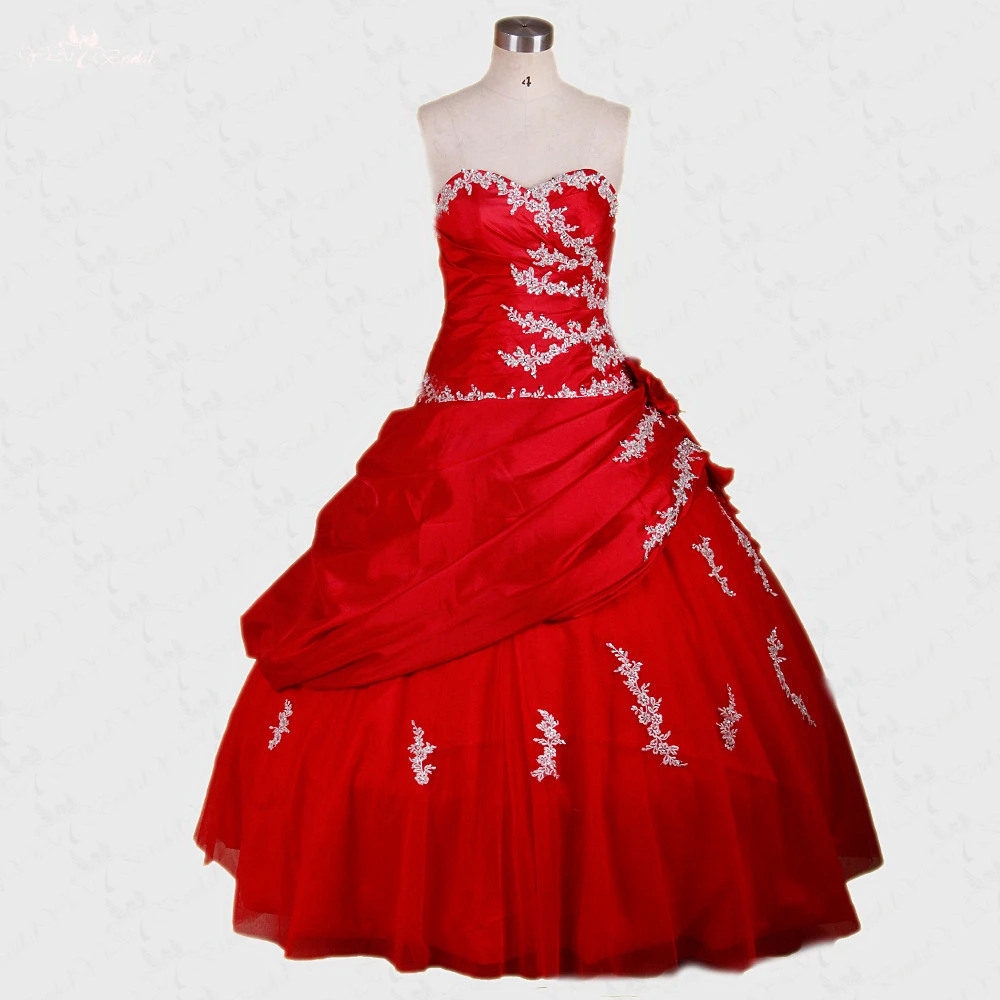 red and white sweet 16 dresses
