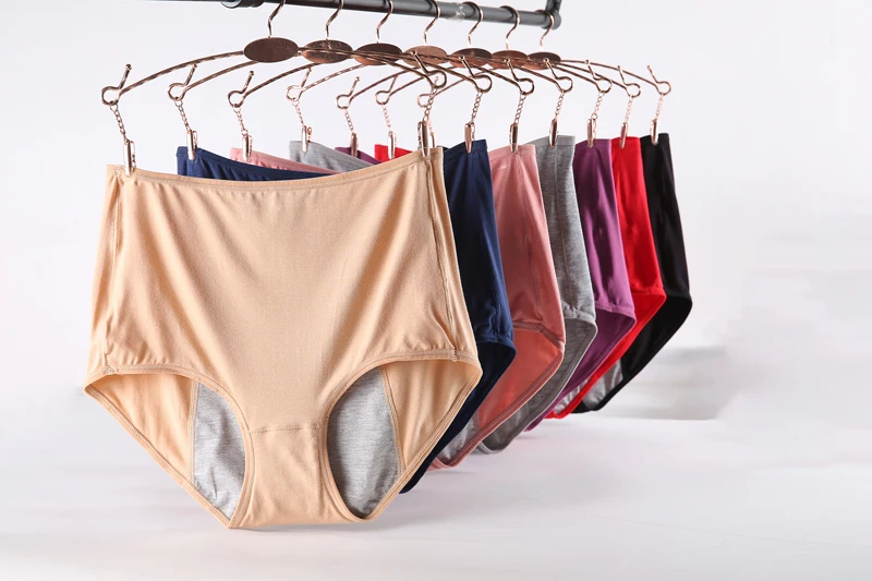 Queenral Physiological Pants  Menstrual Women Underwear Period Panties Cotton Seamless Briefs High Waist Warm Female Briefs     5