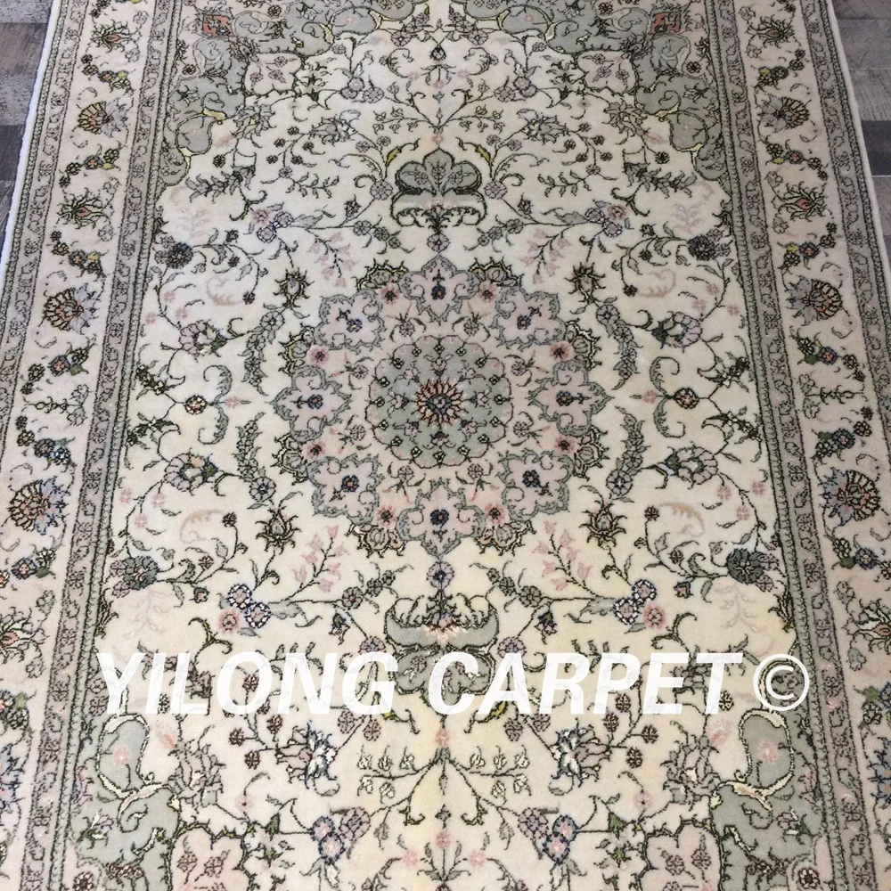 Yilong 4'x6' handknotted китайский Восточный домашний Роскошный Коврик хорошего качества ручной работы ковёр из шелка и шерсти(WY2076S4x6