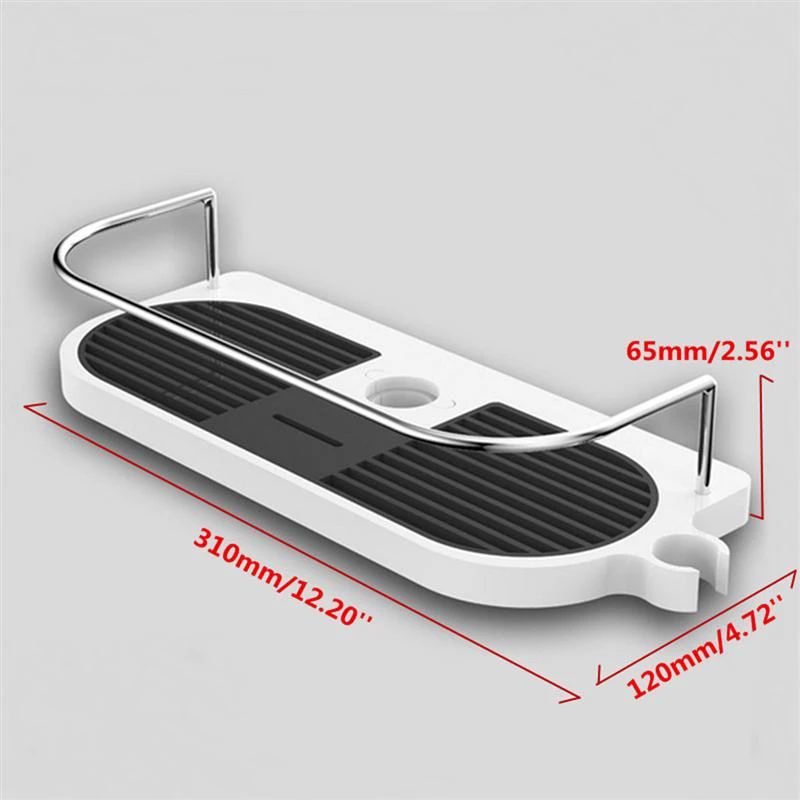 Круглый Ванная комната полки стойку душ хранения держатель шампунь лоток Ванная комната полки один ярус Насадки для душа держатель