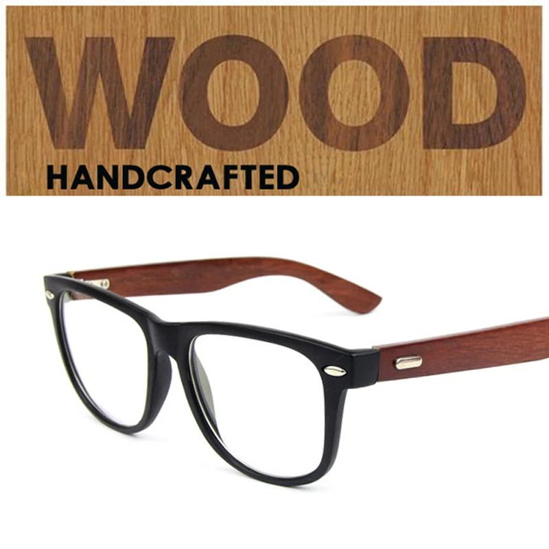 Wood optical eyeglasses frame men women glasses frames prescription