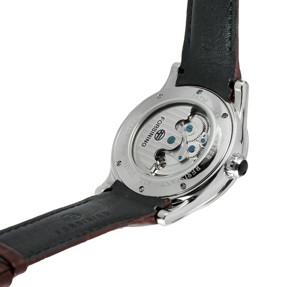 Masculina de Luxo Mapa do Mundo Relógio de Pulso Forsining Marca Movimento Automático Inoxidável Case Dial Design Moda Fsg9413m3 Aço