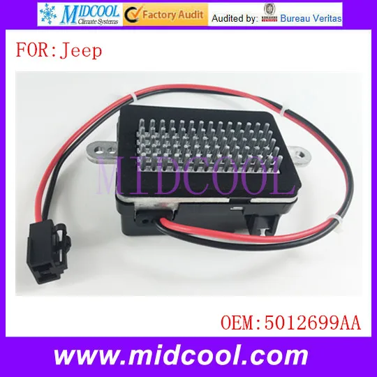 

New Blower Motor Resistor use OE NO. 5012699AA 05012699AA RU358 RU-358 for Jeep Grand Cherokee