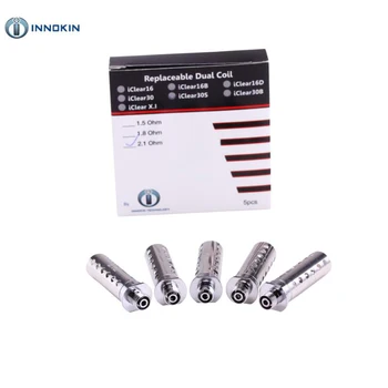 

5Pcs/lot Original Innokin iClear 30S Coils Head 1.5ohm 1.8ohm 2.1ohm Atomizer Replacement Core for iClear 30S Tank Vaporizer