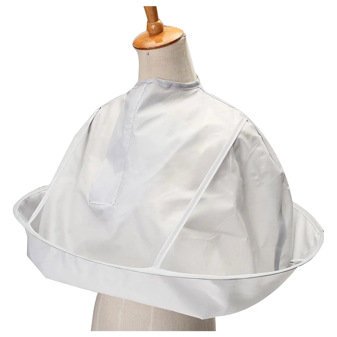 JEYL Silver gray mantle umbrella cloak Cut hair barber