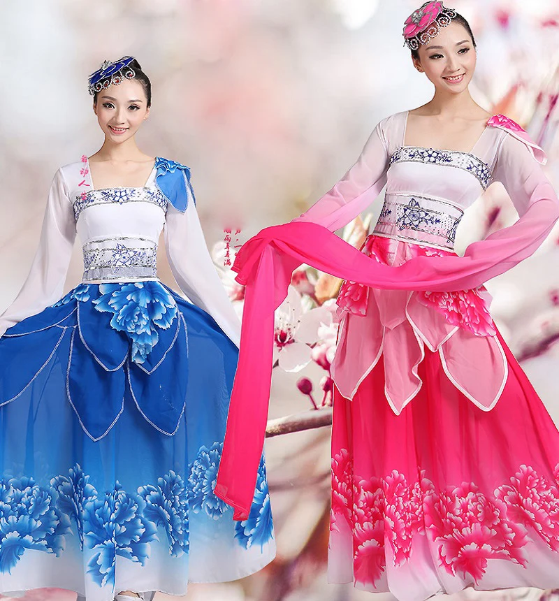 ChYoung Womens Belly Dance Dresses Girls Ladies Rumba Skirts Side Open Dance Dress Dancewear
