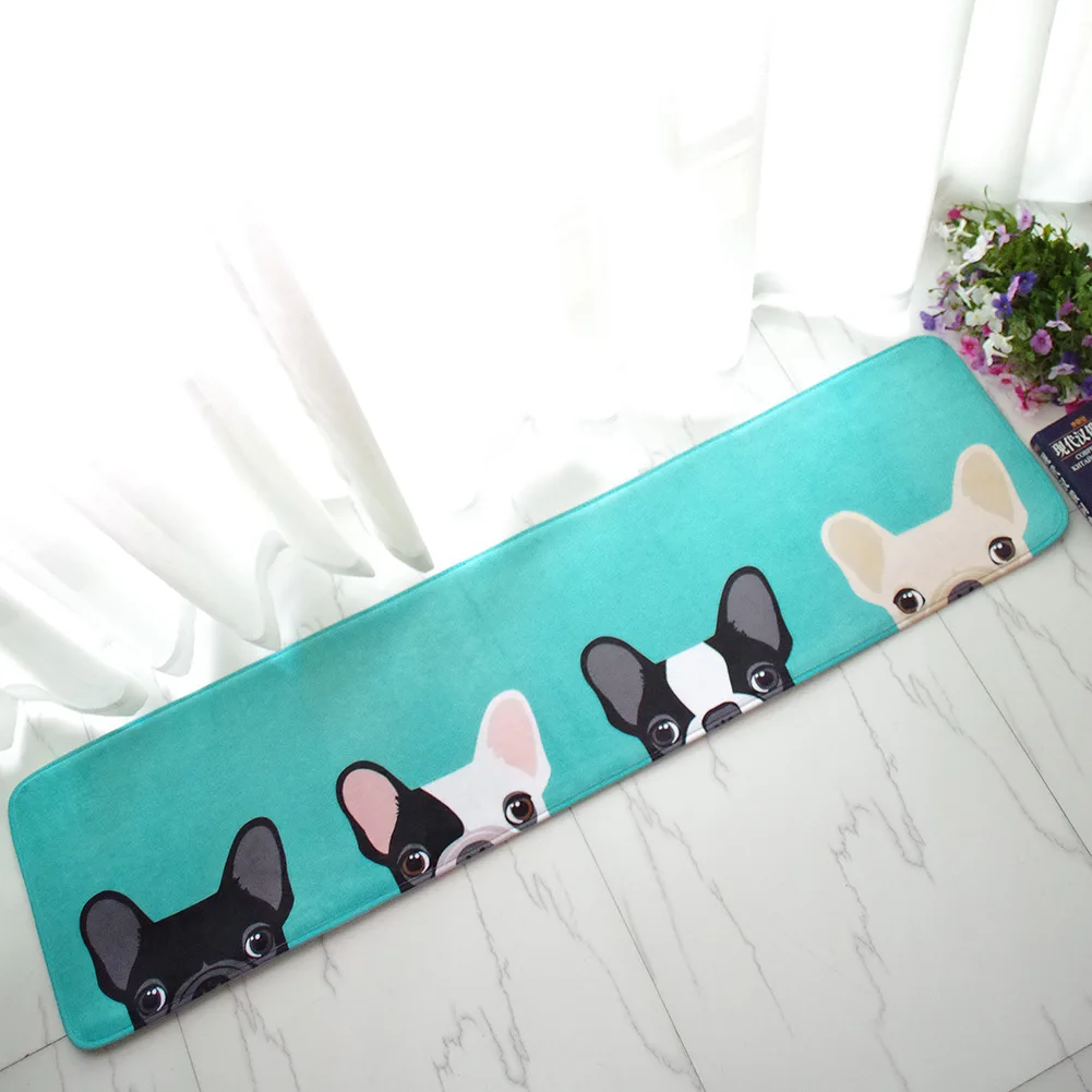 

Honlaker Funny Dog Doormat High Quality Flannel Super Soft Entrance Mat Water-absorbing Non-slip Kitchen Mat Rug