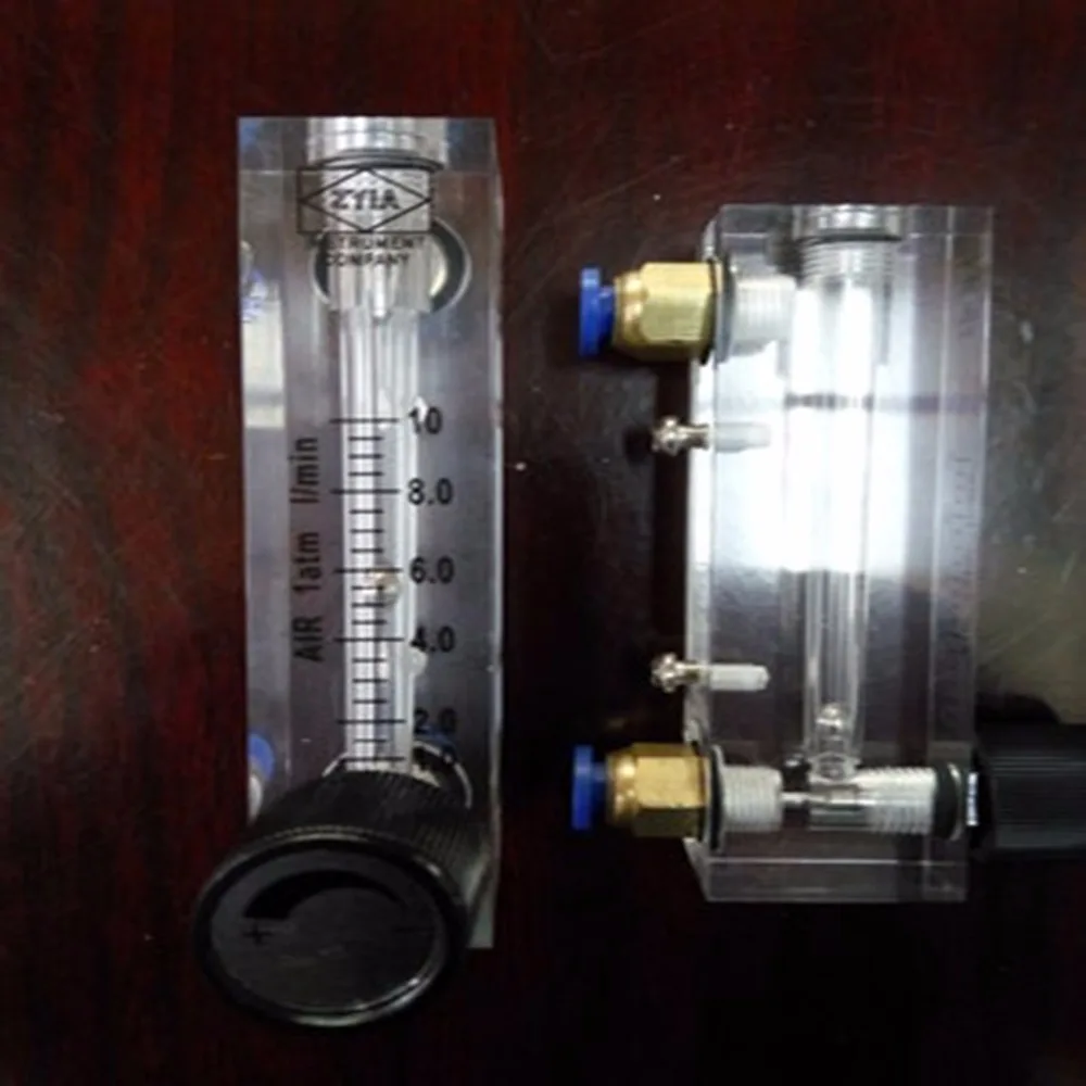 

LZT-4T 1-10 LPM (1-10L/min ) Square Panel Gas air Flowmeter Flow Meter rotameter LZT4T Tools Flow Measuring