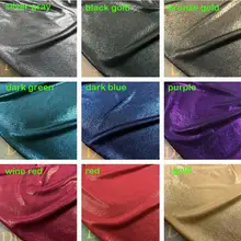 1 м 150 см 5" Ширина абрикосовый стрейч эластичный Блестящий с золотым покрытием мягкая ткань вечернее платье юбка ткань MM441