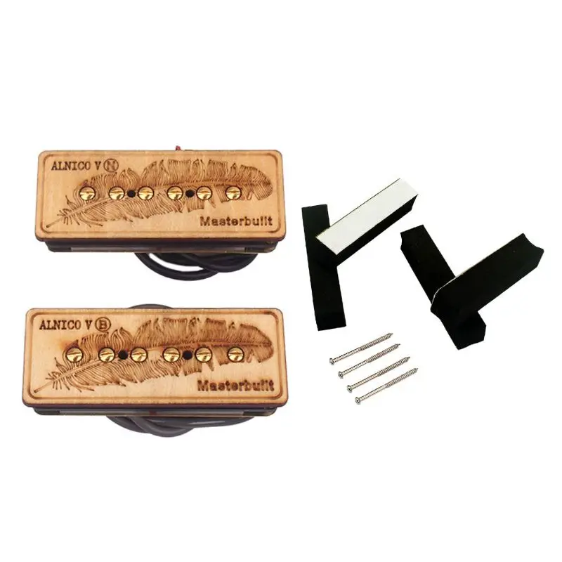

Guitar Pickup Soap Bar Single Coil Alnico V Wood Refined For P90 6 String Guitar Accessory