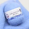 Drop Shipping Cashmere Long Plush Mink Yarn Wool Hand-Knitting Yarn for Weaving Sweater Hat Scarf Suitable Thread пряжа 50g 1