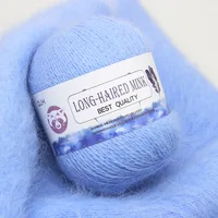Drop Shipping Cashmere Long Plush Mink Yarn Wool Hand-Knitting Yarn for Weaving Sweater Hat Scarf Suitable Thread пряжа 50g 1