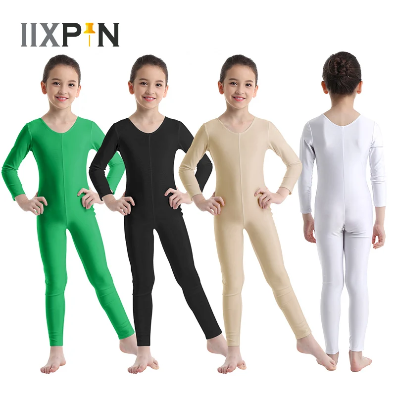 

IIXPIN Kids Girls Ballet Leotards ballerina Long Sleeves Ballet Dance Gymnastics Leotard Jumpsuit Unitard Dancewear Bodysuits