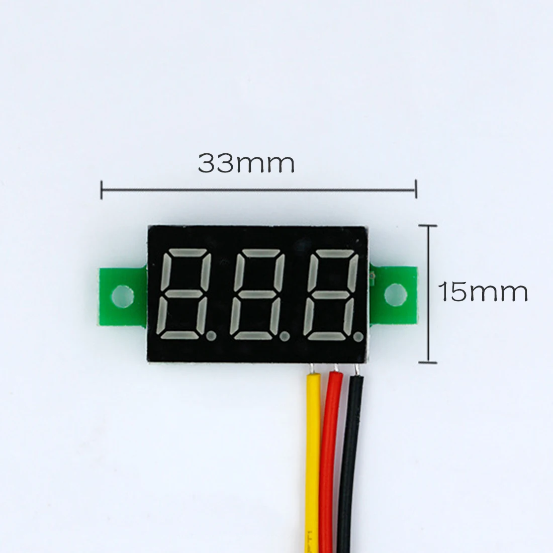 

0.36 Inch 4.5V-30V Mini Digital Voltmeter Voltage Tester Meter Red LED Screen Electronic Parts Accessories Digital Voltmeter