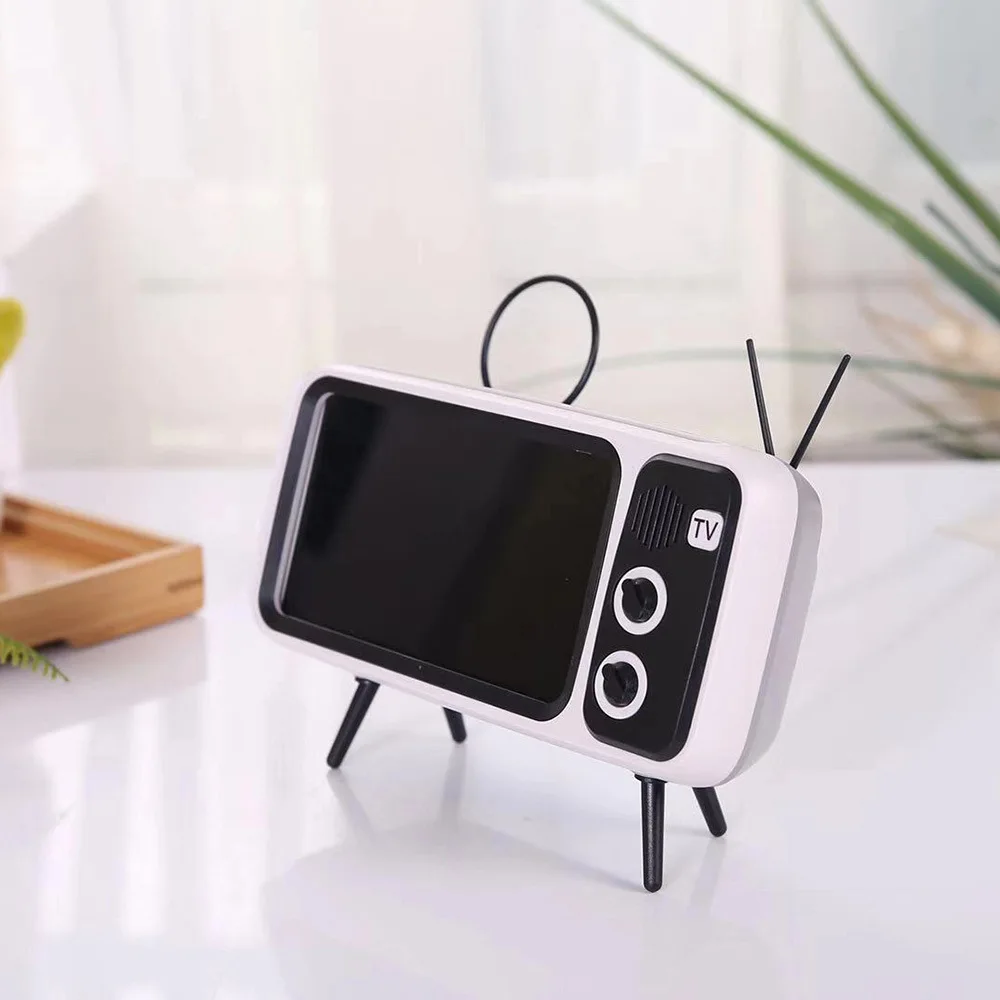 Портативная мини Колонка в стиле ретро с Bluetooth держатель для телефона