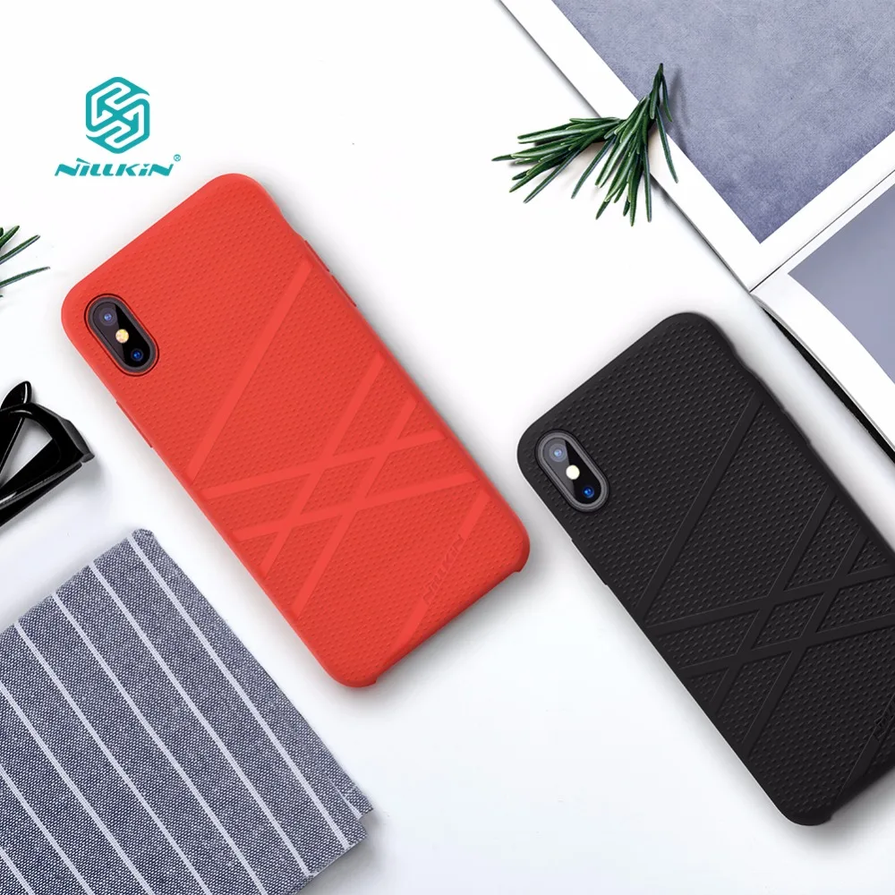 

For iphone x funda case cover 5.8 inch Nillkin Liquid thin silicone protective shell Protector cover for iphone x case luxury