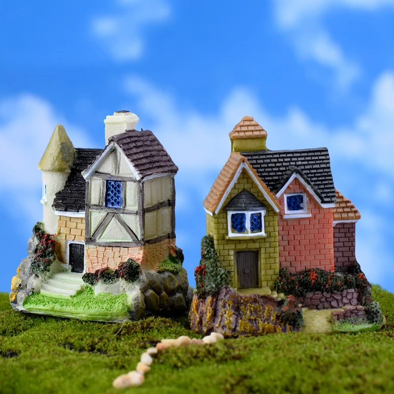 Маленький дом Diy мини игрушки бонсай для рабочего стола Декор поделки фигура