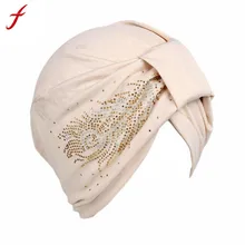 Feitong/Высококачественные мягкие теплые вязаные шапки,, зимняя женская шапка Boho с раком, Шапка-бини, шарф-тюрбан, повязка на голову