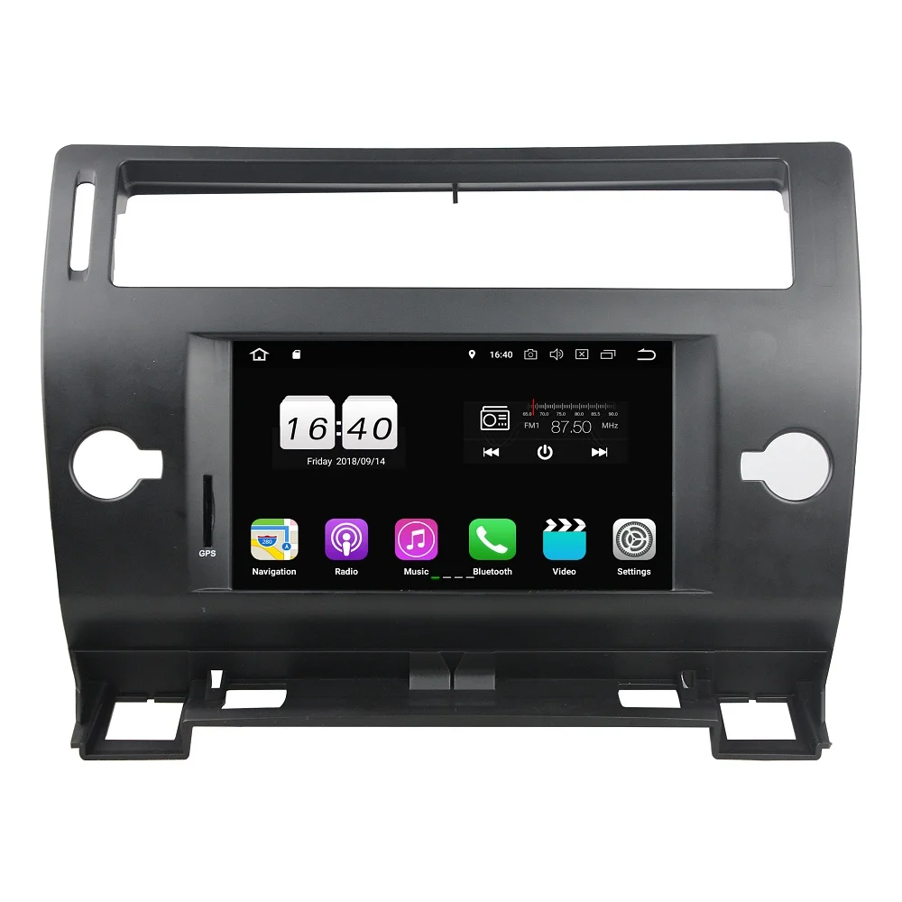 Best 7" Android 8.1 Quad Core Car Radio DVD GPS for Citroen C4 2005 2006 2007-2011 With 2GB RAM Bluetooth WIFI 16GB ROM Mirror-link 1