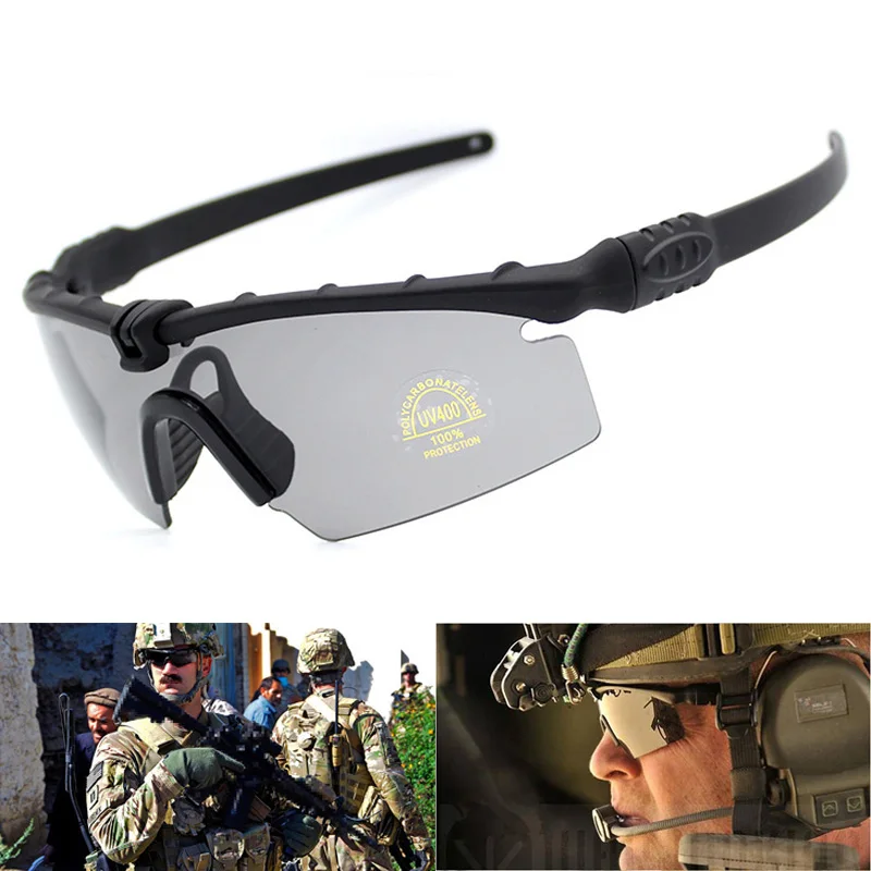 

3 Lens Military Tactical Glasses Explosion Proof Paintball Shooting Goggles Outdoor Anti-impact Airsoft CS War Game Eyewear