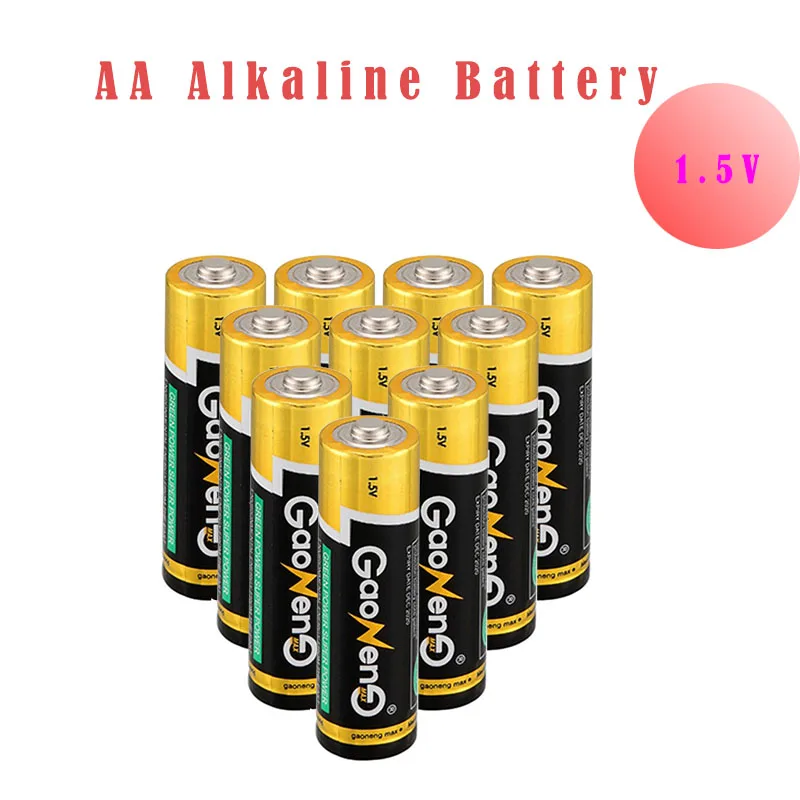 

New 10pcs/lot AA Alkaline Batteries LR6 AM-3 AA 1.5v Bulk Batteries Environmental 5# for toys camera 0% Hg Alkaline Battery