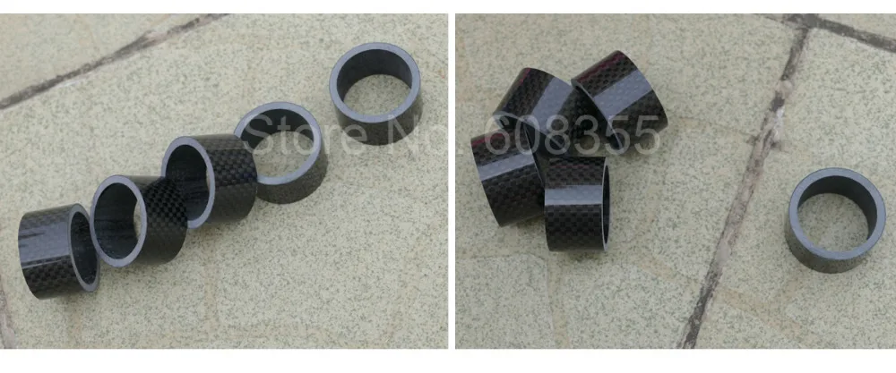 

Carbon Fiber Headset 20mm Spacers kit 1 1/8" For Stem Road BIKE MTB - 5 Pcs spacers