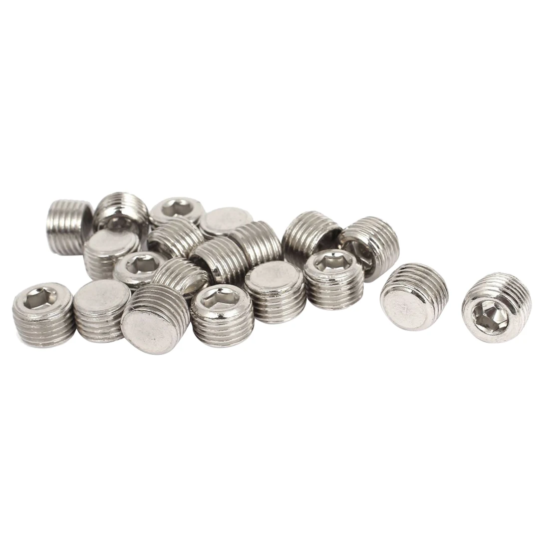 

20pcs Hex Head Pipe Plug Connector Coupling Adapter 1/4 NPT Male Thread