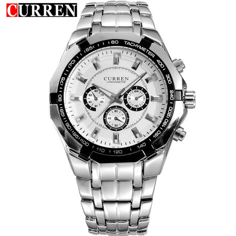 Waterproof 30M Quartz Watch For Men CURREN Fashion Stainless Steel Wristwatch 8084 Casual Sport Watch Male Clock Montre Homme Waterproof 30M Quartz Watch For Men CURREN Fashion Stainless Steel Wristwatch 8084 Casual Sport Watch Male Clock Montre Homme