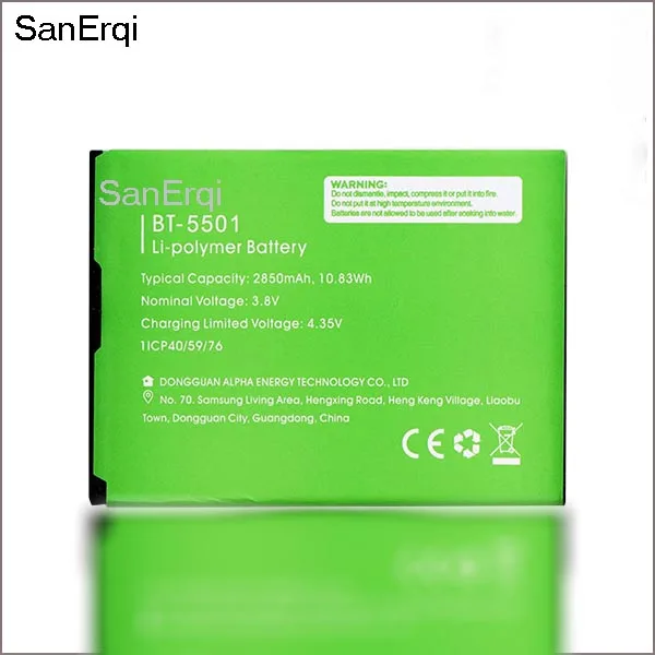 

Mobile phone battery For LEAGOO M9 BT-5501 battery 2750mAh 5.5inch MTK6580A Long standby time LEAGOO Mobile Battery