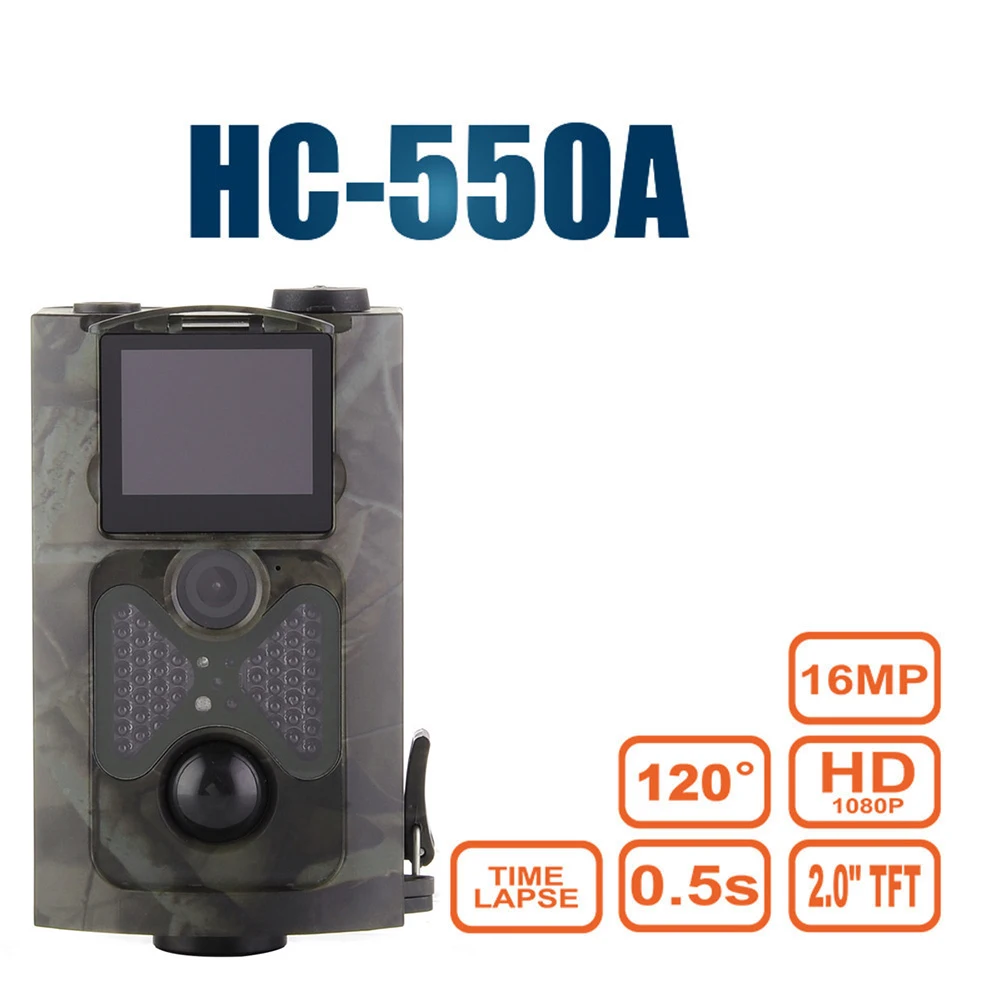 

Hunting Camera Upgraded Version HC-550A 5MP Color CMOS 16MP 1080P PIR Sensor Multi Zone Trap Infrared Game Wildlife Trail Camera