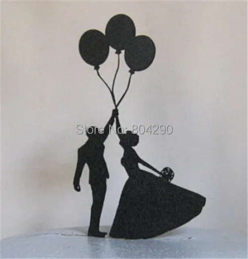 Livraison Gratuite Gâteau Décoration Fournitures Mariée et le Marié Avec Ballon De Mariage
