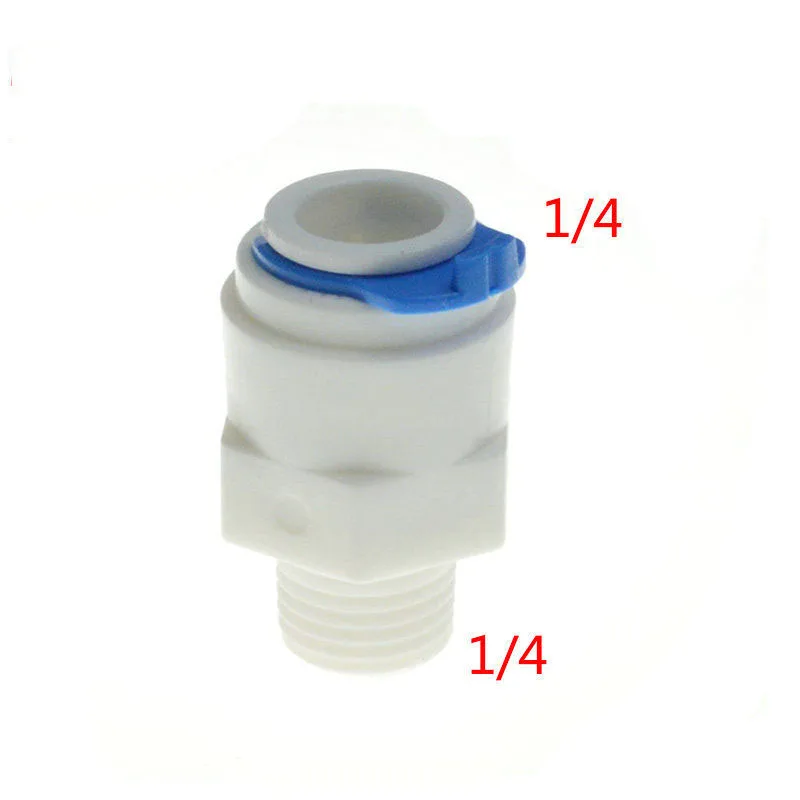 

5 шт. 1/4 "шланг быстрого подключения 1/4" BSP Мужская резьба RO воды аквариумная система
