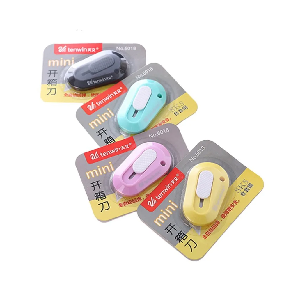 

Box Cutter Art Knife for Kids Compact Size Cute Kawaii Plastic Box Cutter School Office Art Knife Paper Cutter Drop Shipping