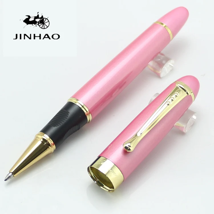 Jinhao X450 высокое качество 0,7 мм Ручка-роллер Металлический Золотой зажим без пенал для карандашей ручки Caneta писать подарочные ручки