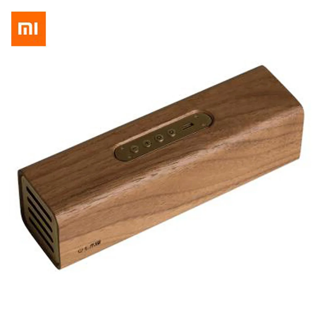 Xiaomi Youpin медный Woodism Bluetooth AI динамик черный орех Дерево двухканальный дизайн умный дом AI динамик