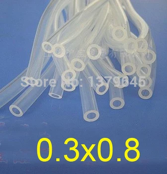 

0.3mm ID 0.8mm OD FDA food grade Silicone capillary tube,medical transparent silicone hose,siphon tubing Peristaltic Pump