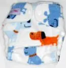 Моющиеся Новорожденные ткань пеленки 1 шт. ткань пеленки+ 1 шт. вставки - Цвет: puppy J